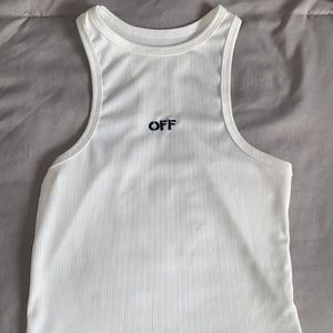 Off-White Cropped Tank